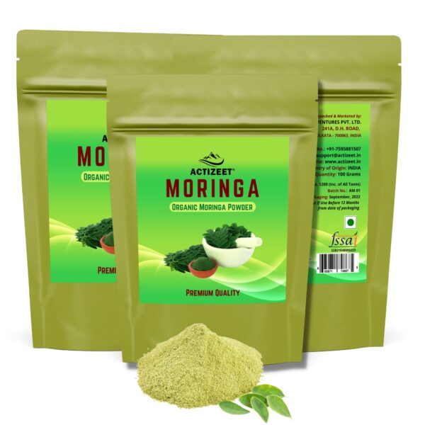 Actizeet Moringa organic Moringa Powder Pack of 3