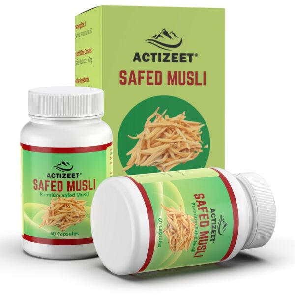 Actizeet Safed Musli Premium Safed Musli Capsule Pack of 2