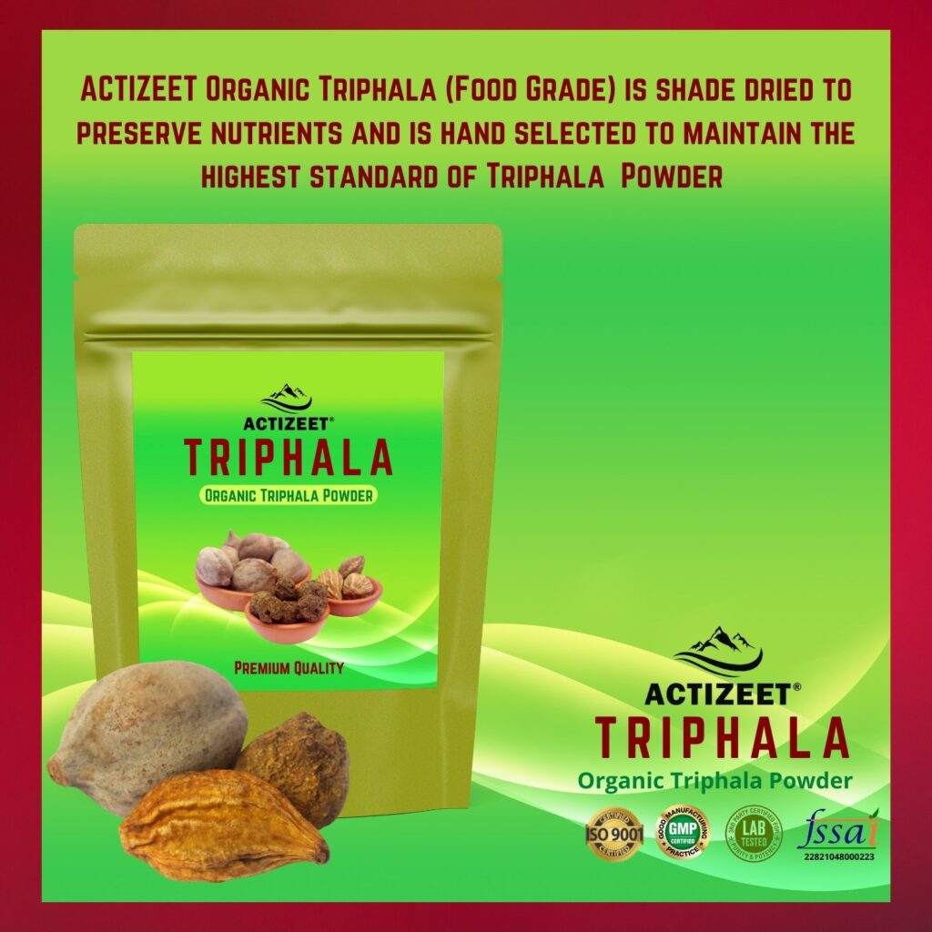 Actizeet organic Triphala benefits