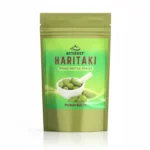 ACTIZEET Haritaki Powder pouch on reflective white background