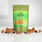 ACTIZEET pouch surrounded by fresh and dried Bael fruit