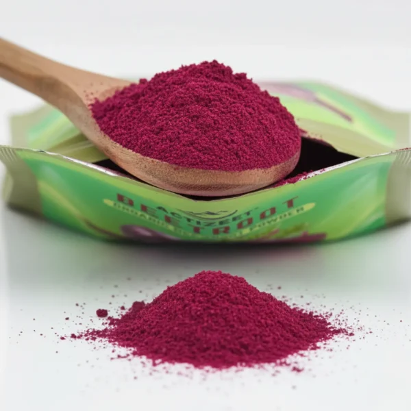 Beetroot powder open pounch