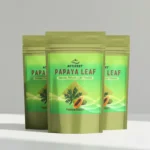 Three-pack bundle of ACTIZEET Organic Papaya Leaf Powder pouches for long-term health support