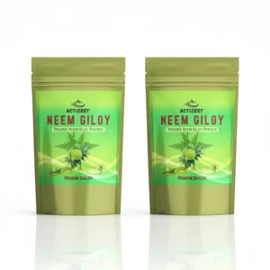 Two-pack bundle of ACTIZEET Organic Neem Giloy Powder