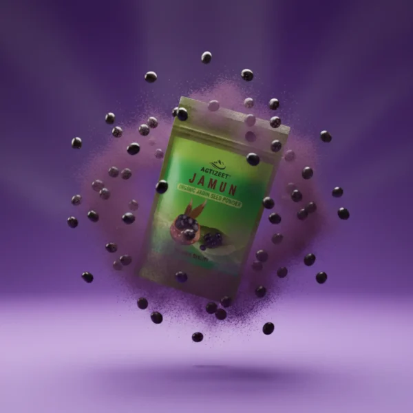 ACTIZEET Jamun seed powder floating