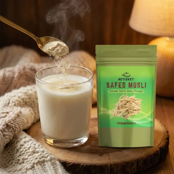 ACTIZEET Pure Safed Musli Root Powder High Potency
