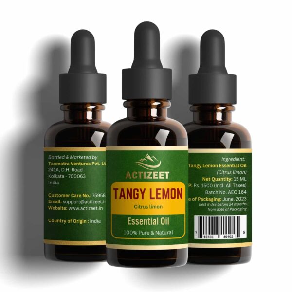 Organic Tangy Lemon Essential Oil