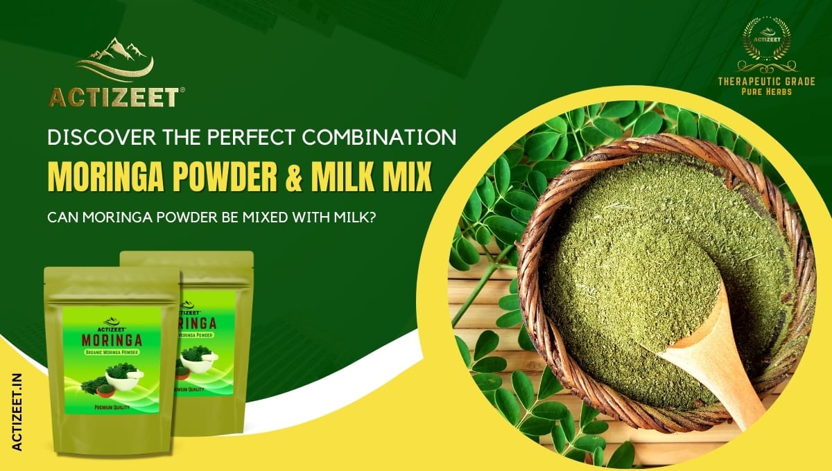 can moringa powder be mixed with milk?