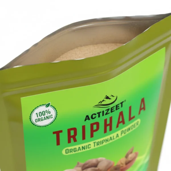 Fine textured triphala powder