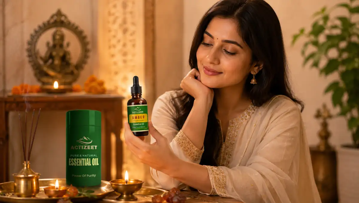 Best Amber Oil in India What Genuine Amber Essential Oil Actually Is and Why ACTIZEET® Delivers the Warm, Grounding Aromatic Indian Buyers Deserve